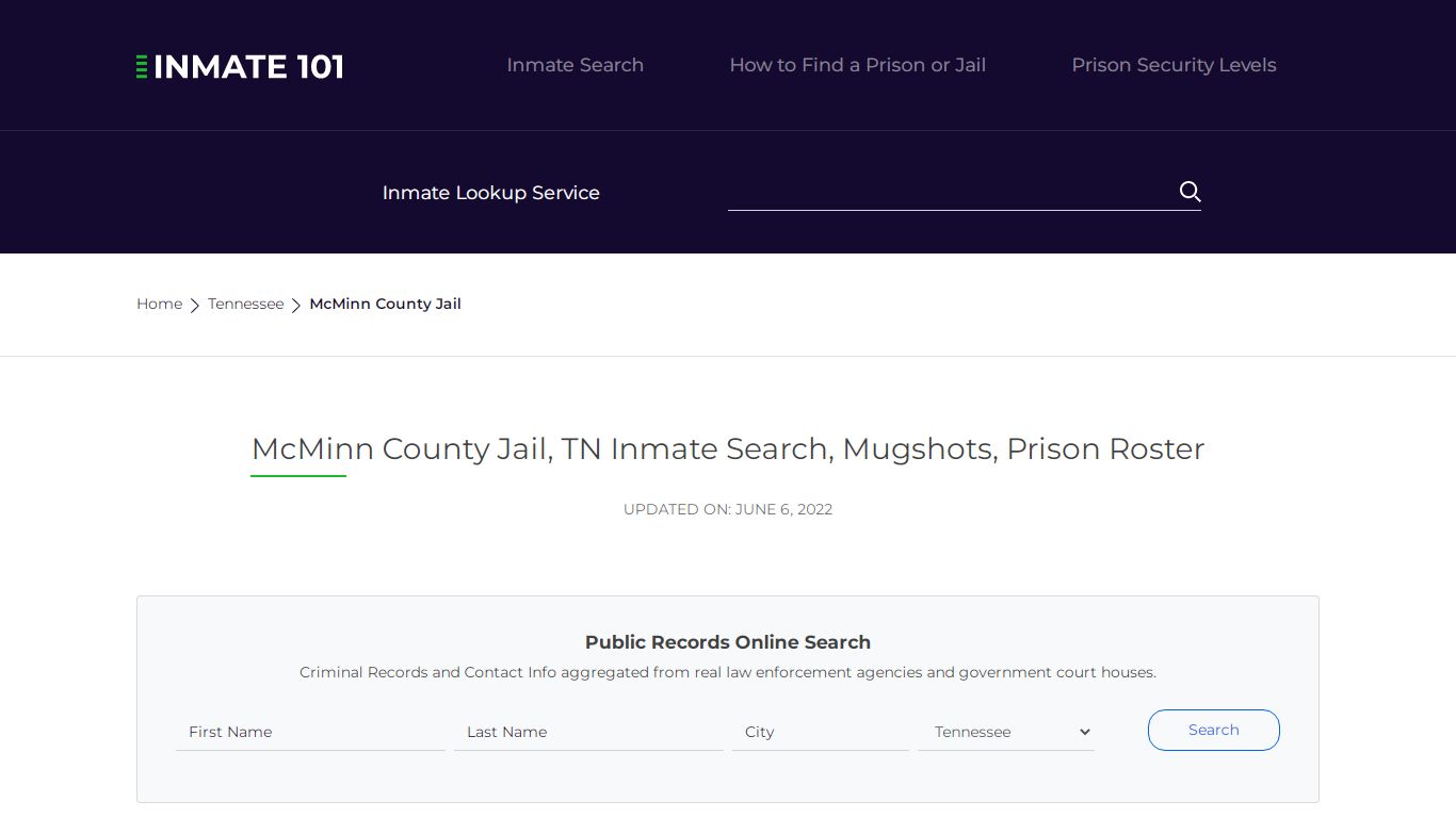 McMinn County Jail, TN Inmate Search, Mugshots, Prison Roster