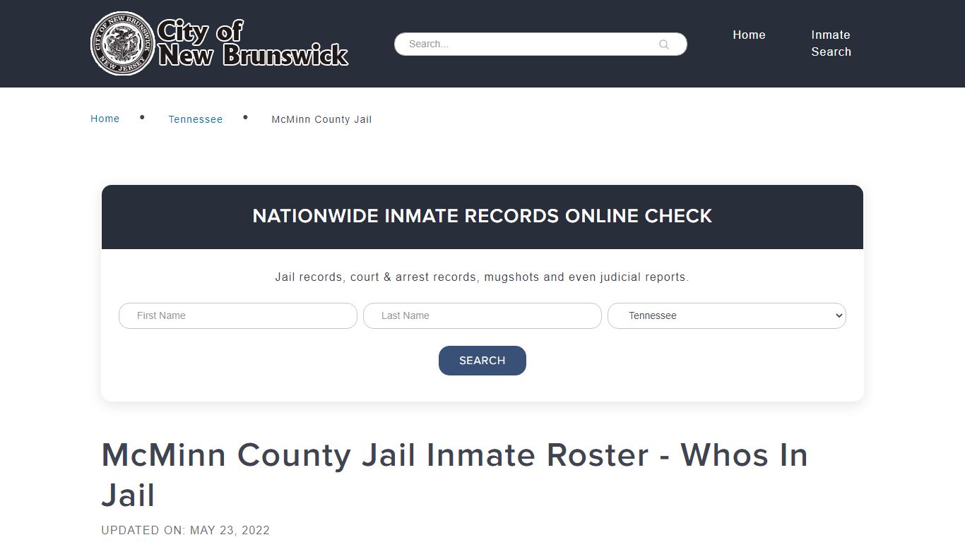McMinn County Jail Inmate Roster - Whos In Jail - New Brunswick