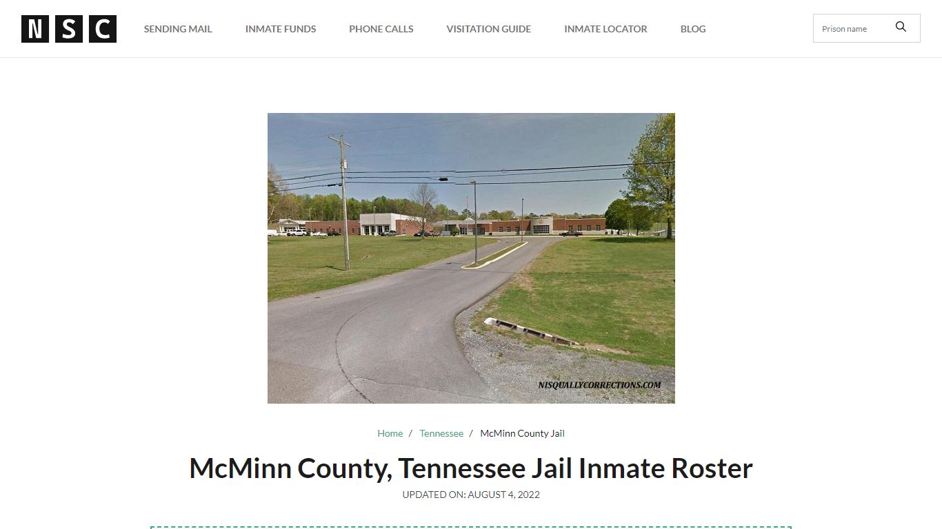 McMinn County, Tennessee Jail Inmate Roster - Nationwide Inmate Lookup ...